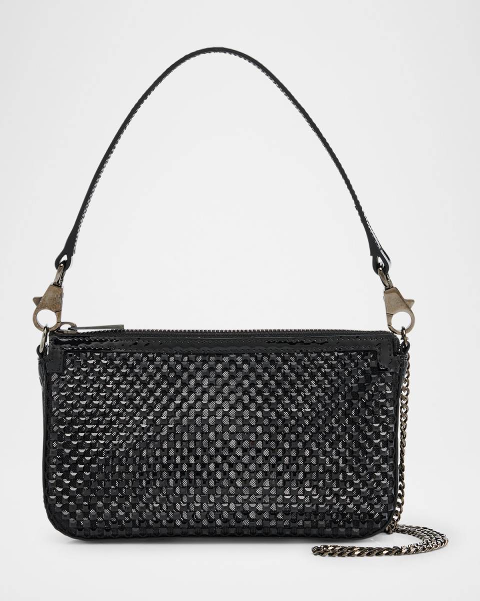 Loubila Mini Mesh Strass Shoulder Bag